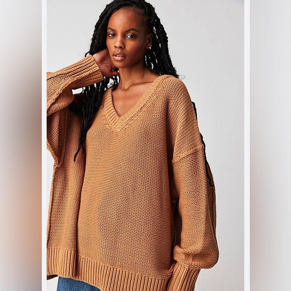 Free people Alli v-neck sweater